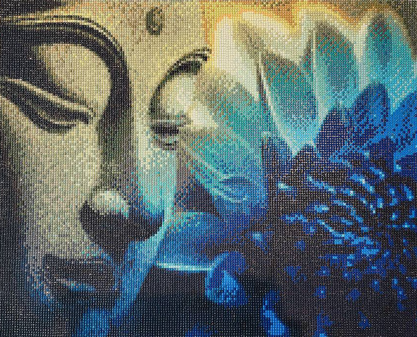 Buddha with Blue Lotus